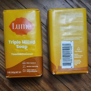 Lume Toasted Coconut Triple Milled Soap - Orange